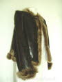 Brown Distressed Leather Jacket with Toscana Trim